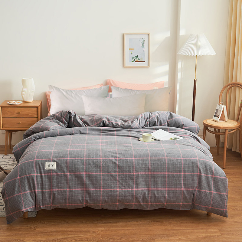 A类母婴60支全棉单件被套1.5x2 1.8x2.2 2x2.3简约水洗棉纯棉被罩