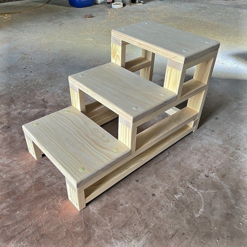 【可定做尺寸】新西兰松3层增高架楼梯脚踏多层增高架阳台飘窗凳,住宅家具,梯凳,淘宝优惠券,粉丝福利购,淘宝优惠卷