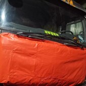 适用解放J6PJH6天V龙V捍VJ6M货车头前脸挡风被前机盖加厚防寒棉被
