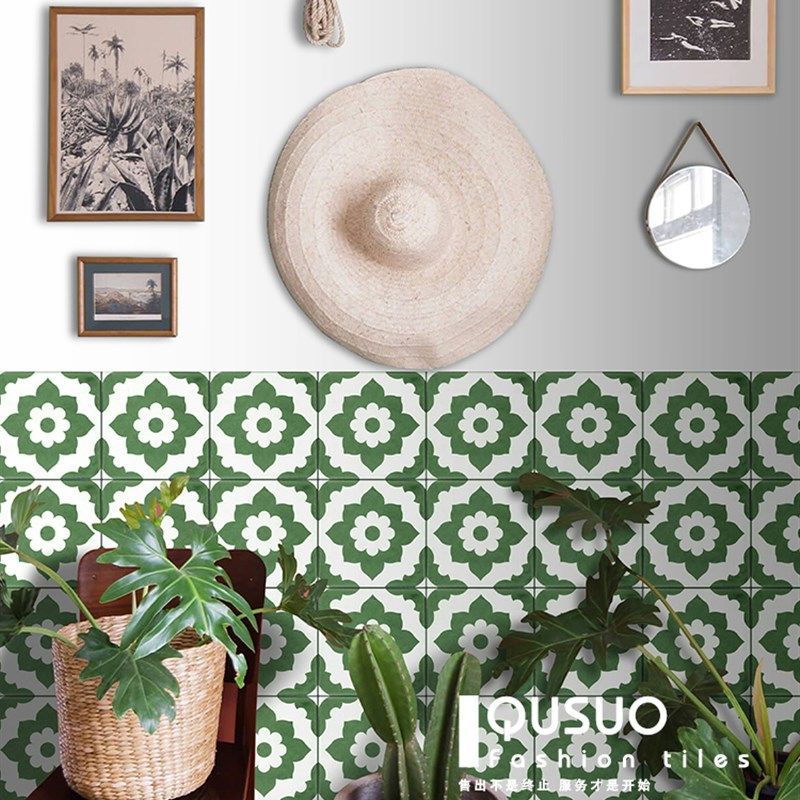 北欧复古花砖 厨房满铺地垫防水防油防滑pvc皮革可擦洗 定制裁剪,居家布艺,家用脚垫,淘宝优惠券,粉丝福利购,淘宝优惠卷