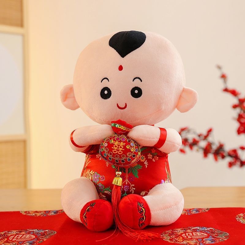 结婚压床娃娃礼物一对新婚婚房网红公仔新款床头婚礼高档摆件婚庆