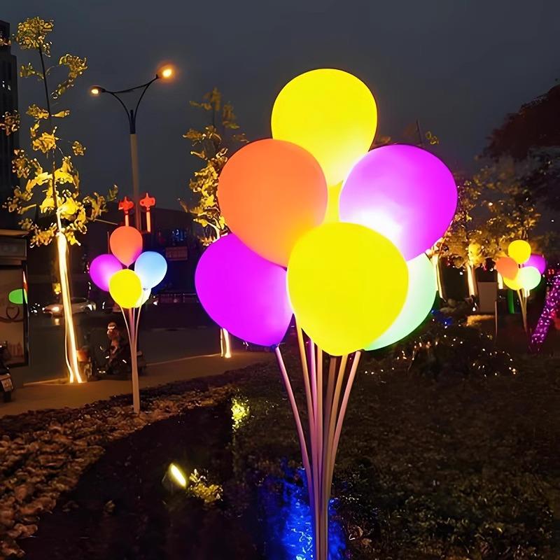 跨境led防水户外气球灯文旅景观插地灯园林公园广场太阳能草坪灯