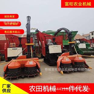 拖拉机背负式水稻秸秆收集机圆盘式青储机玉米秸秆青储收割机