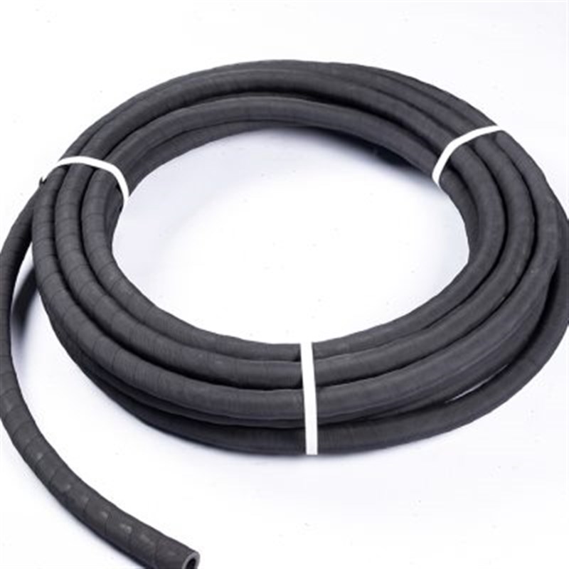 高压毛面黑色夹布橡胶管输水管耐热管蒸汽管黑胶皮管4分6分1寸