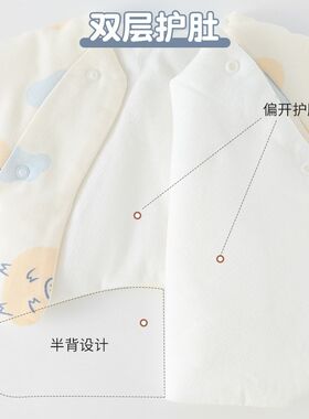 10月份出生婴儿衣服11初生宝宝夹棉新生儿冬天12秋冬款保暖半背衣