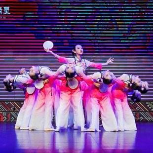 唯舞独尊粤绣粤美舞蹈服绣影叠香舞蹈服胶州秧歌服装绣花手鼓道具