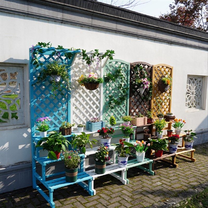 防腐木花架实木攀爬户外网格围栏庭院装饰花槽隔断花箱爬藤支架子,鲜花速递/花卉仿真/绿植园艺,花架,淘宝优惠券,粉丝福利购,淘宝优惠卷