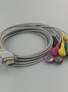 邦健IH12PLUS动态心电图机导联线动态心电盒子12导