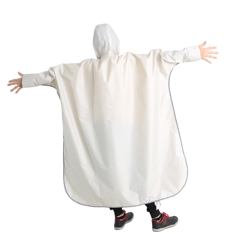 包邮2023新款小学生儿童成人亲子装电动车长款全身骑行防暴雨雨披