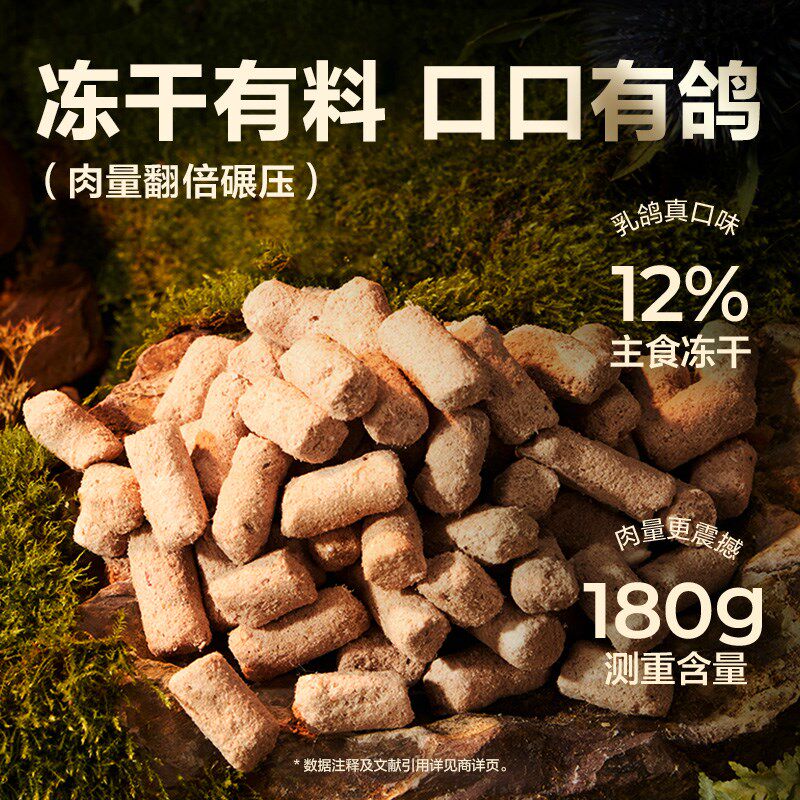 【新品】网易天成全价冻干夹心双拼乳鸽猫粮生骨肉成猫幼猫通用