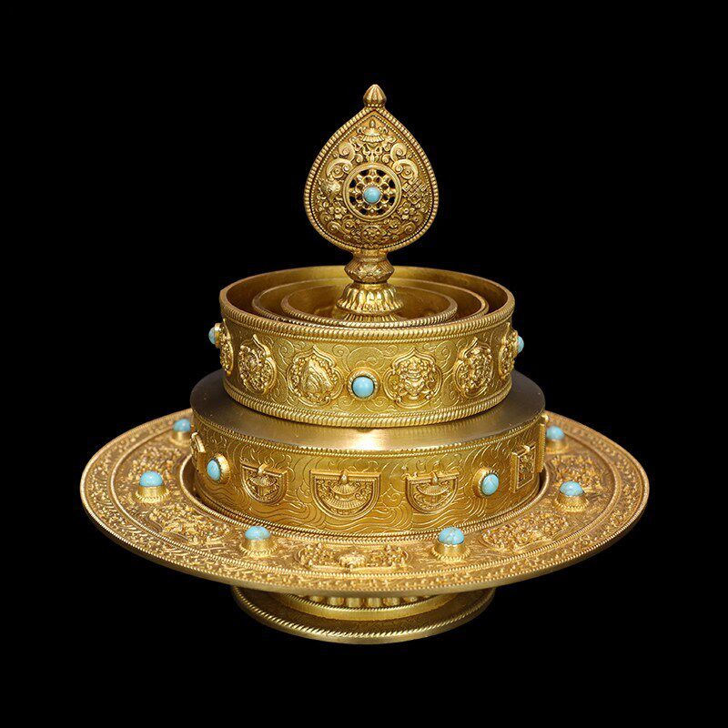 慧宝37供修法曼扎盘B款 纯铜曼茶盘配托盘小号款如法37堆供曼扎