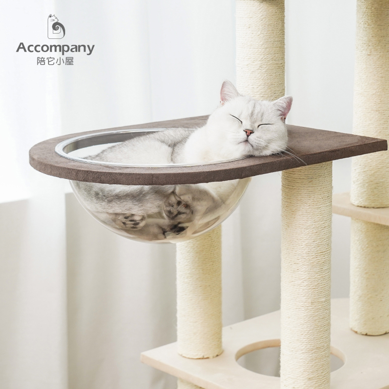 藤编织大型豪华太空舱猫爬架猫树猫窝一体多跳台猫架子猫抓柱玩具
