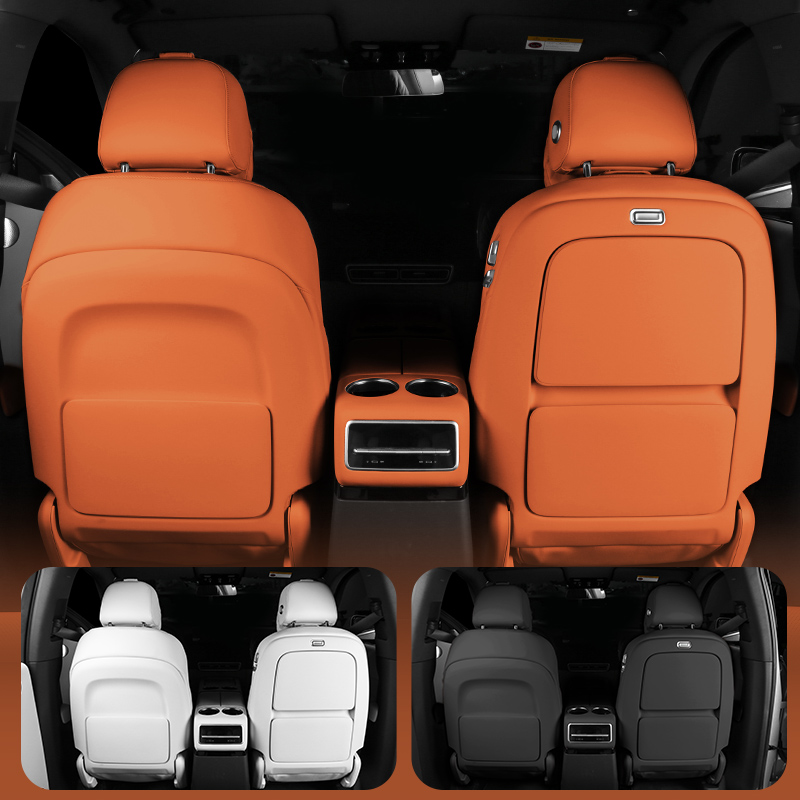 理想L9后排座椅防踢装饰贴L7配件小桌板贴专用改装件内饰汽车用品