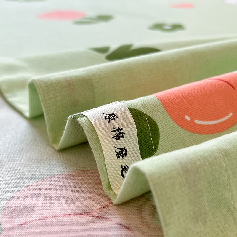 北欧纯棉磨毛床单单件花卉秋冬双人全棉宿舍学生单人加厚保暖被单