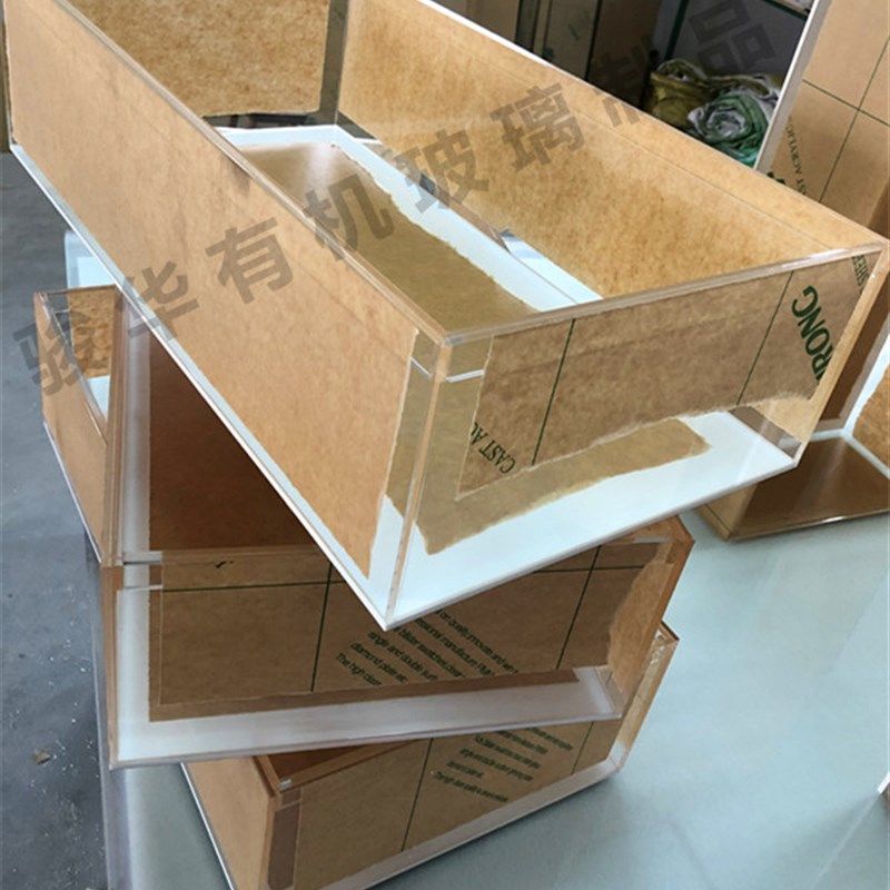 亚克力陈列箱 货架货柜配套收纳盒 亚加力水产干货类透明胶箱定制