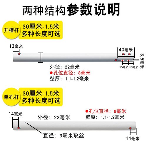 吊扇加长吊杆电风扇吊杆配件通用吊扇加厚连接延长杆22毫米定制杆