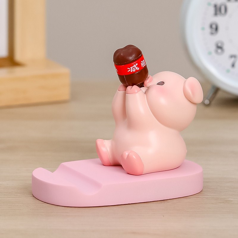 创意解压手机支架办公室桌面摆件可爱卡通家用懒人平板支撑架底座