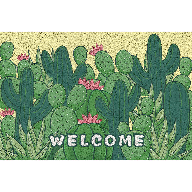 仙人掌丝圈地垫家用入户门地垫进门玄关脚垫大门口可裁剪门垫地毯,居家布艺,入户地垫,淘宝优惠券,粉丝福利购,淘宝优惠卷