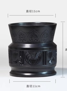 山东济南章丘龙山黑陶笔筒孔子特色文创礼品送老师毕业纪念品刻字