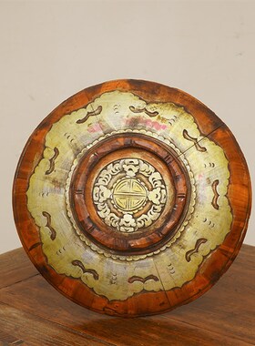 清代木提篮民国时期老提篮老食盒插花花篮明清古典怀旧老物件摆件