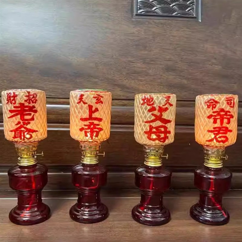 墨艺-酥油灯潮汕迷你小供笼老式火煤复古usb电源司命帝君灶公子孙