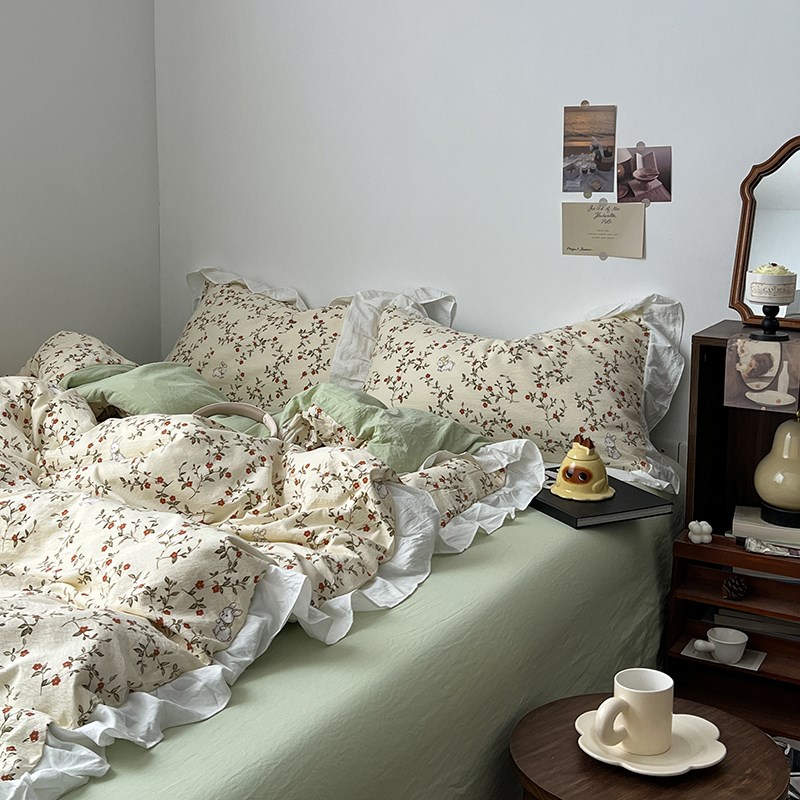 花边工艺款 I 被套单件三件套150x200x230cm被罩大学生宿舍单双人