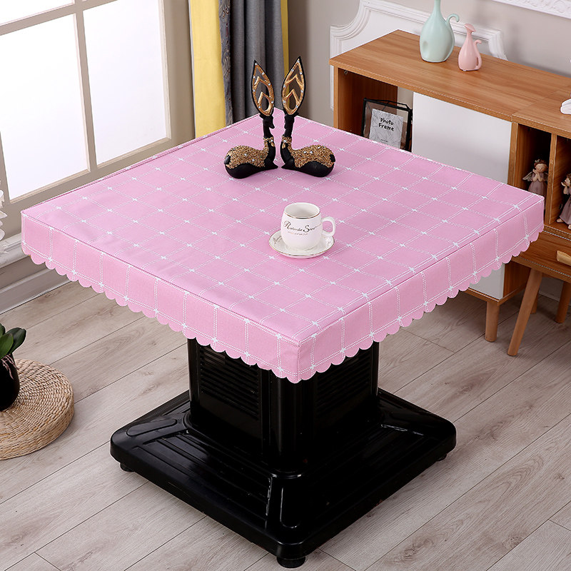 电暖炉罩正方形烤电炉皮罩防水电炉罩桌布烤火架桌面皮套烤火炉被