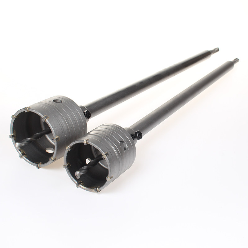 电锤墙壁开孔器冲击钻空调砖头开孔钻头家用水管钻头套装加长500