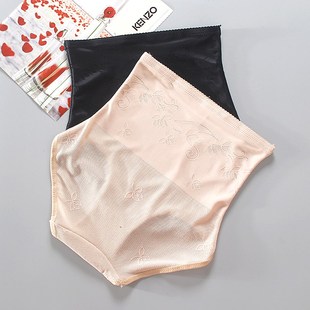 女夏天透气薄款 2条中高腰收腹裤 小肚子塑形产后提臀束腹收腹内裤