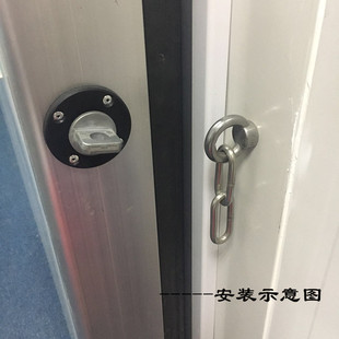 冷库平移门防盗锁内开门安全脱险锁轻型推拉门逃生锁冷库门配件