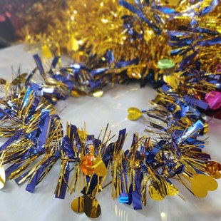 毛条彩条彩龙拉花彩带元旦新年装饰圣诞布置六一教室结婚楼梯扶手