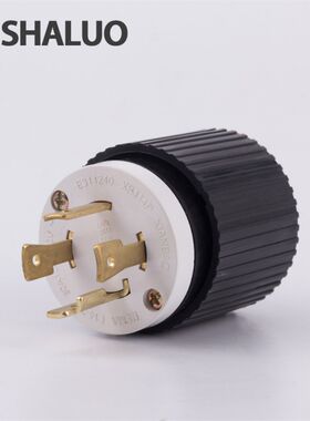 发电机美式四孔交流电源输出插头30A125V工业插头NEMA标准L14-30P