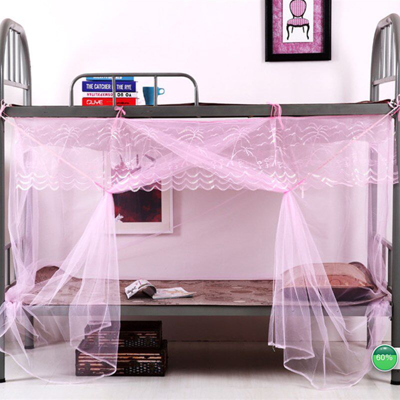 家用蚊帐老式梅花加密学生下铺1.0m床寝室上下床宿舍1.5米1.8m1.2