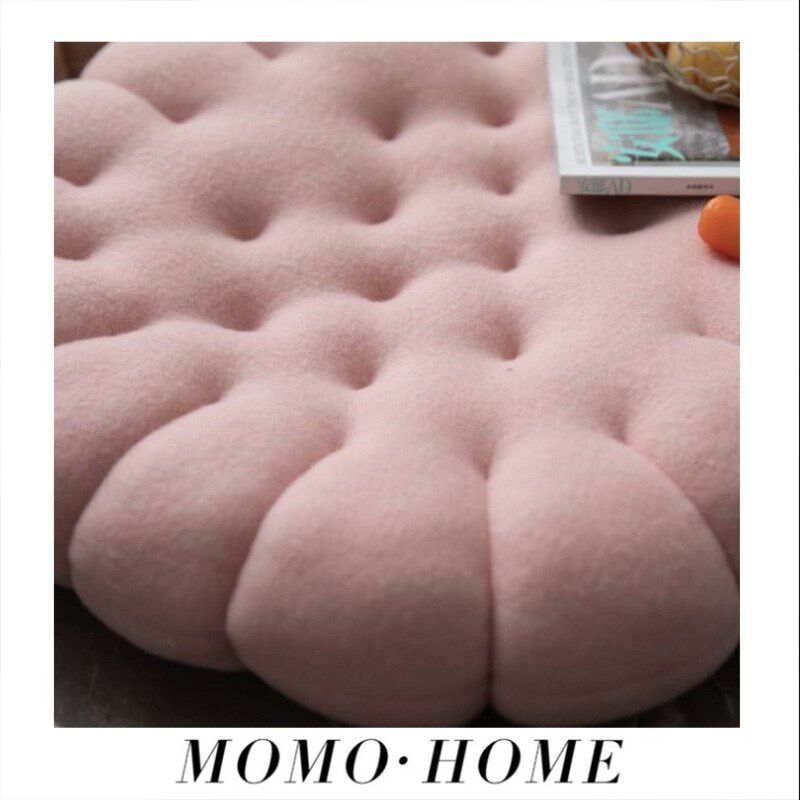 MOMO HOME家居办公室板凳座椅垫学生椅子屁股垫椭圆形饼干