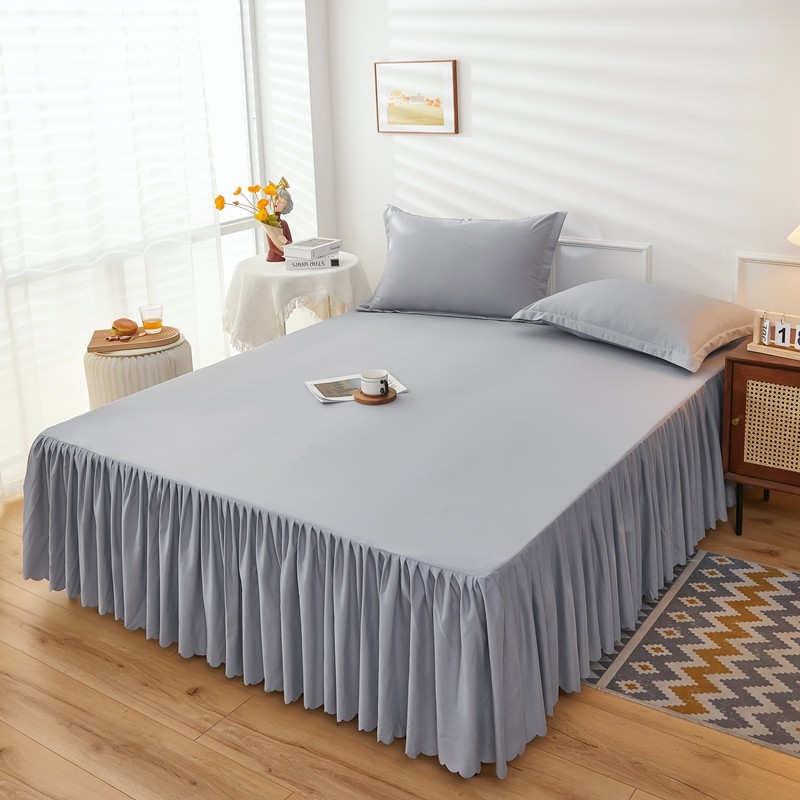 简约床裙式单件四季通用防滑固定保护套防尘罩日式床罩,床上用品,床裙,淘宝优惠券,粉丝福利购,淘宝优惠卷