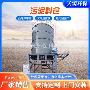 污泥料仓大型不锈钢料仓粉煤灰石灰料仓板框压滤机用污泥料仓
