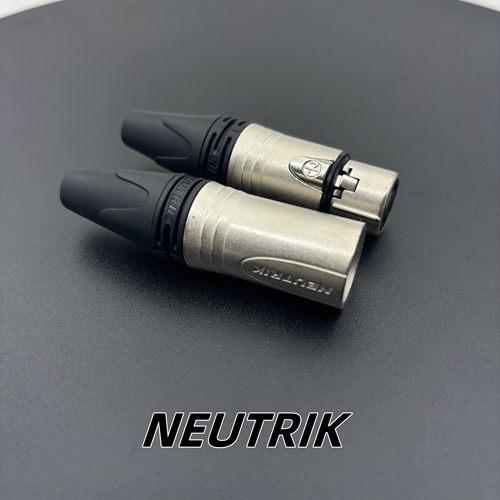 纽崔克镀金卡农公母插头三芯