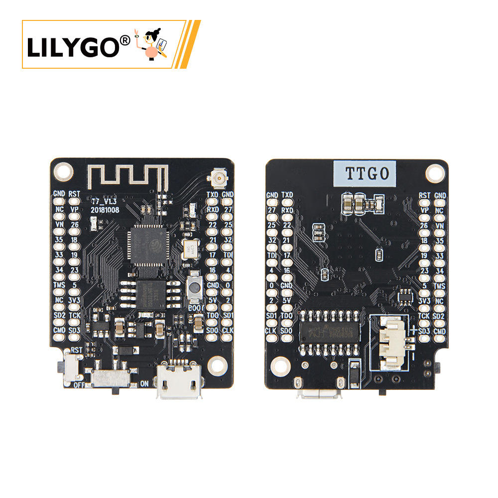 LILYGO®TTGO T7 V1.3 Mini32 ESP32 WiFi蓝牙模块开发板