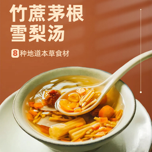 竹蔗茅根汤水雪梨海底椰广式糖水煲汤原材料包养生壶儿童宝宝下火