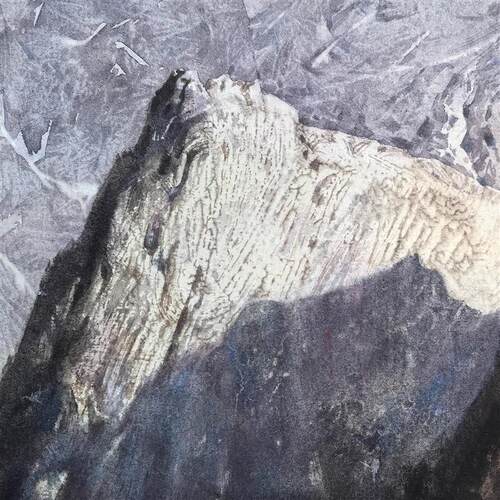 云溪山透明稠化膏肌理媒介水彩国画水性材料效果多样好用300毫升