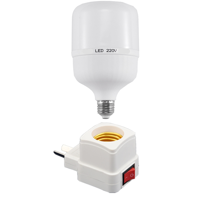 卫生间插座灯带开关超亮小夜灯E27螺口节能插电暖光LED灯泡床头灯