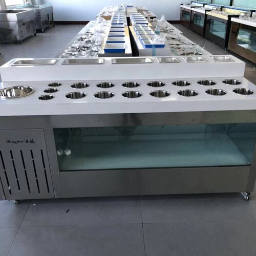 火锅店商用冷藏保鲜自助调料台沙拉台小料蘸料台餐厅海底捞酱料台