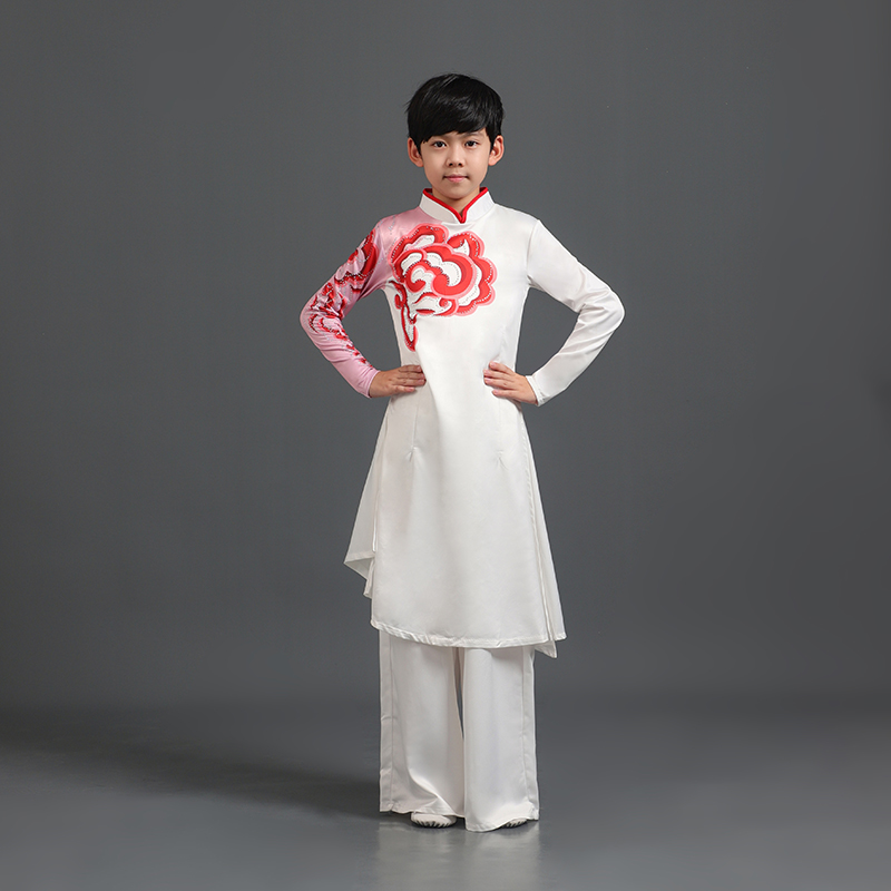 儿童古典舞演出服男女打鼓服少年志舞蹈服扇子舞书简舞腰鼓舞服装