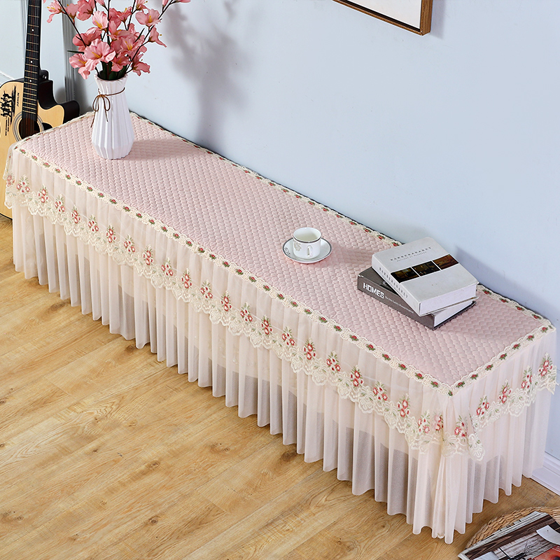 液晶电视机套防尘罩50寸55寸挂式电视柜罩盖布茶几罩套蕾丝餐桌布