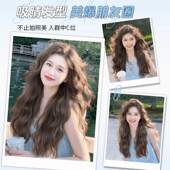 假发女长卷发韩式 蛋蛋卷自然羊毛卷网红甜美手织中分齐刘海全头套