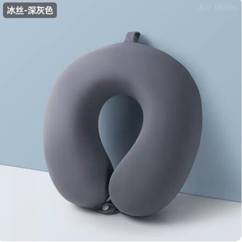 U型枕记忆棉颈枕可爱旅行午睡护颈枕头u形脖枕飞机汽车纯色靠枕