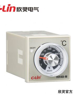 C-lin欣灵指针式温控仪表HH48-M E5C2 K 0-399℃ 温控器HH48M