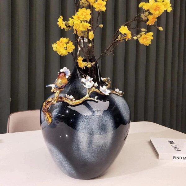 圣朗伦雅韵 渐变不规花瓶 进口水晶玻璃手工饰品 家居工艺品摆设