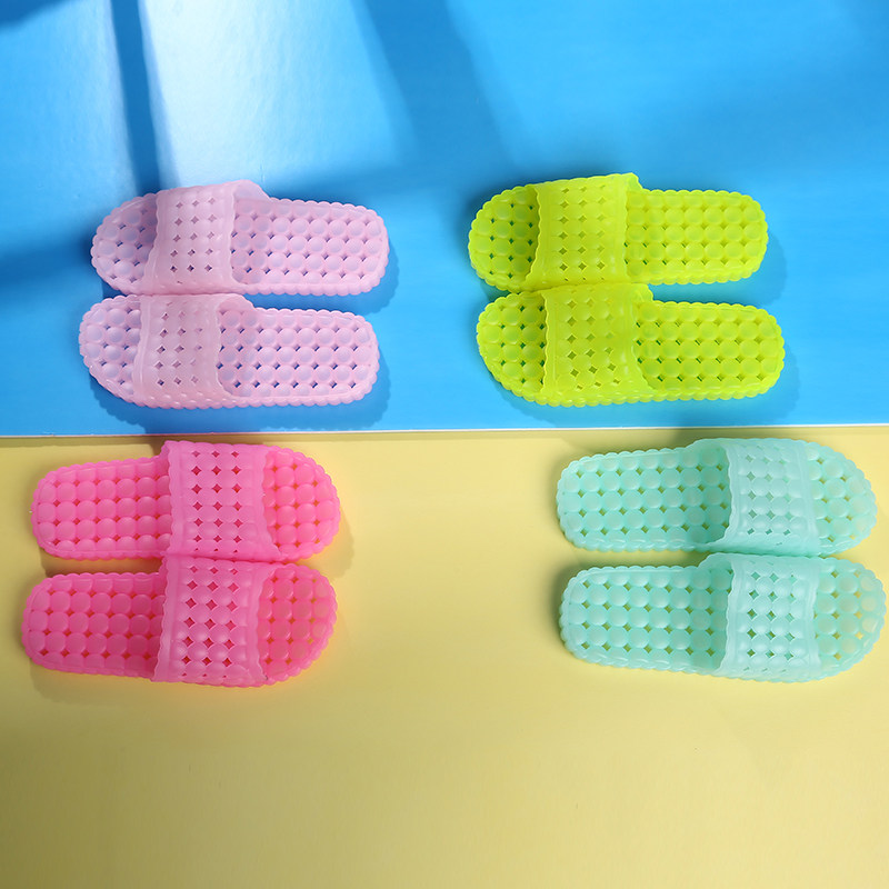 韩国浴室拖鞋 果冻透明防滑塑料家居情侣男女夏季室内居家凉拖鞋