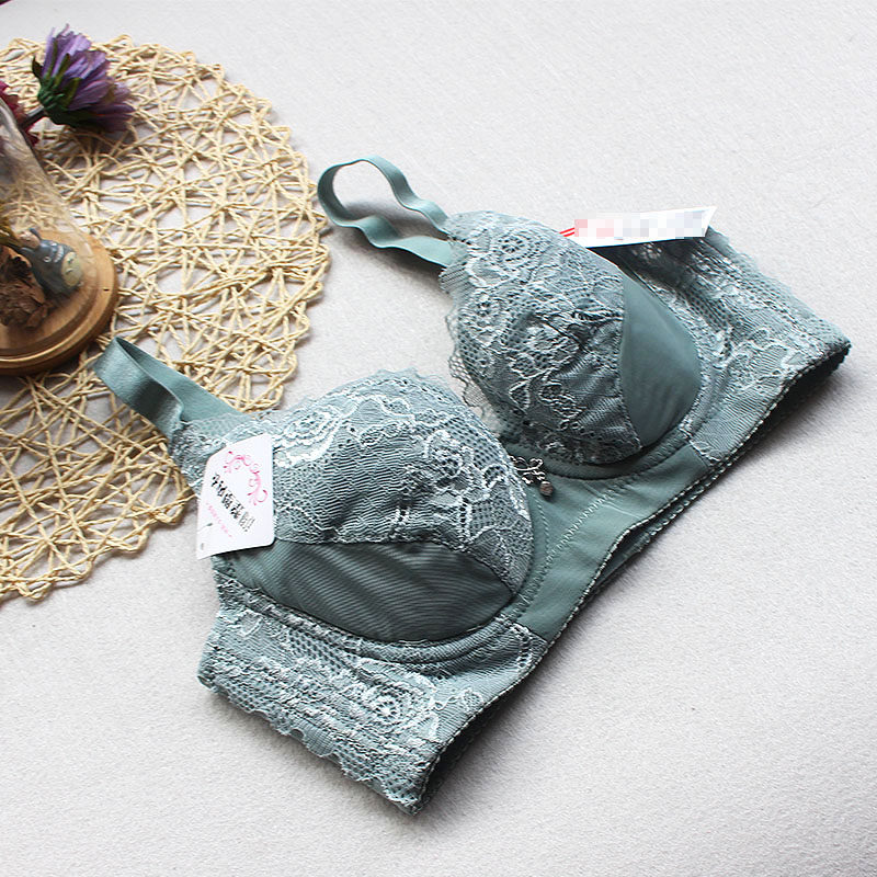 超薄款文胸聚拢调整型四排扣内衣大码大罩杯大胸显小胸罩钢圈夏季